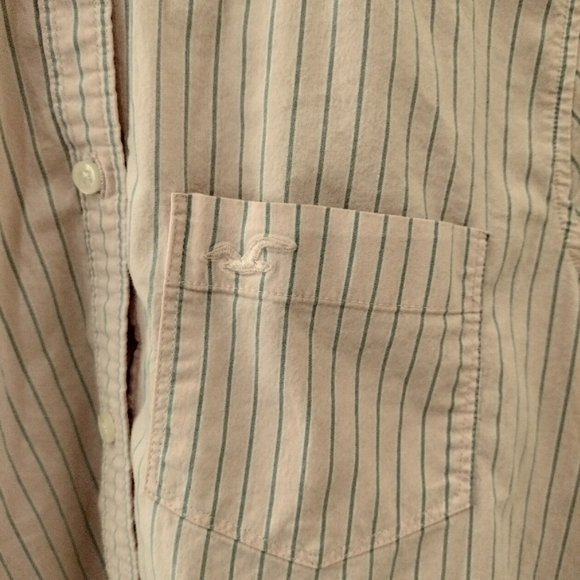 Women's Y2K Academiacore Pink Striped Button Up Shirt - Picture 5 of 9